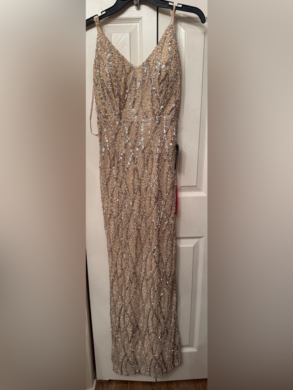Jump Champagne Sequin Maxi Dress